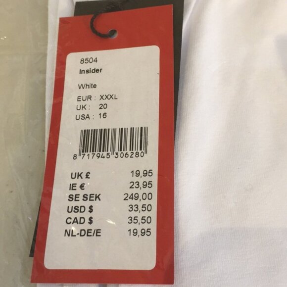 Yest Insider 8504 Stretch White Capris Leggings Pants Size 16 - Picture 10 of 12